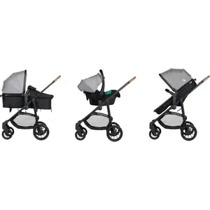 Poussette 3 en 1 Haze Trio Tinted Gray