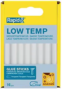 16 Bâtons de colle transparente universelle ovale Rapid