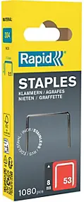 Agrafes Rapid n°53 8 mm inox Acier inoxydable