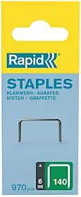 Agrafes Rapid n°140 6 mm, 970 pièces