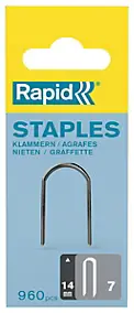 Agrafes cavaliers Rapid n° 7 14 mm Acier