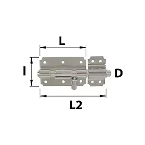 Verrou de box inox à visser D10 Afbat