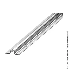 Rail gorge ronde à visser acier ø16 mm x L.2000 x l.58 mm Afbat
