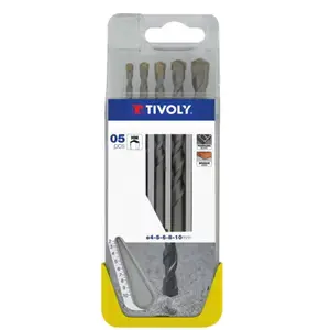 Forets maçonnerie "CLIPSTER" acier 4-10 mm, 170 mm, coffret compact