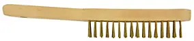 Brosse de décapage Tivoly manche bois et fil acier laitonné