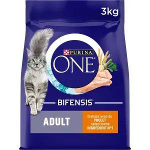 PURINA ONE Bifensis Croquettes au poulet céréales pour chat 3kg