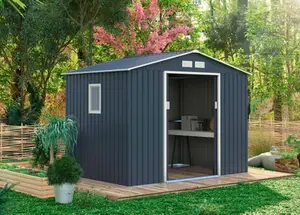 Abri de jardin en métal avec fenêtre 5,29 m²