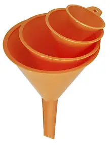 Jeu de 4 entonnoirs en plastique Ø50/75/100/120 mm Outifrance