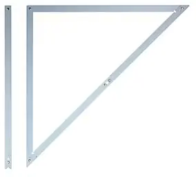 Equerre pliante en aluminium Outifrance 1,2m