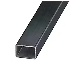 Tube rectangulaire acier verni 35 x 20 mm, 1 m