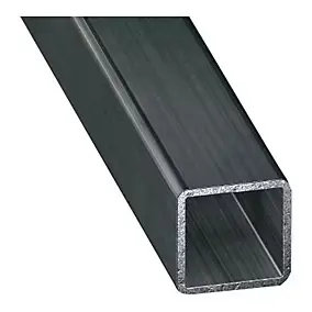 Tube carré acier verni 20 x 20 mm, 2 m