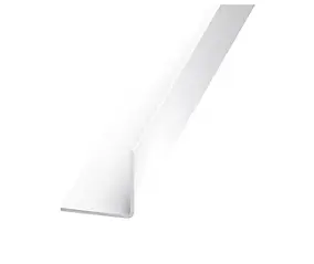 Cornière égale PVC blanc 20 x 20 mm. Longueur 2 m
