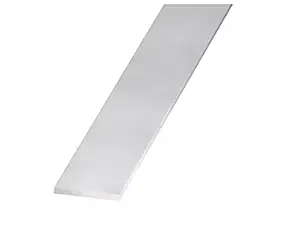 Plat aluminium anodisé incolore 20 x 2 mm, 2 m