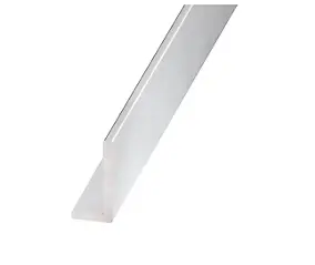Cornière inégale aluminium anodisé incolore 30 x 20 mm, 2 m