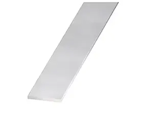 Plat aluminium anodisé incolore 20 x 2 mm, 1 m