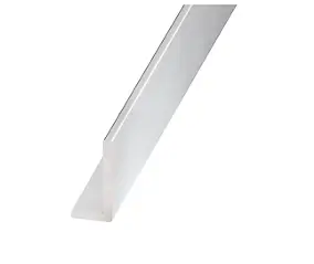 Cornière inégale aluminium anodisé incolore 40 x 20 mm, 1 m