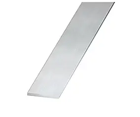 Plat aluminium brut effet argenté 35 x 2 mm, 2 m CQFD