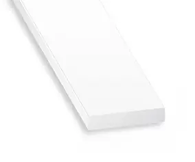 Plat en PVC CQFD 2002-80530 blanc l.190 x Ép.30 mm longueur 1 m