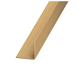 Cornière égale PVC chêne clair 20 x 20 mm, 2 m