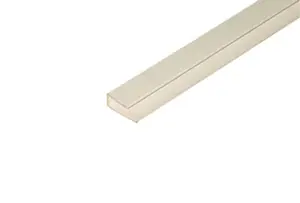Profil de finition PVC - Blanc - 14 x 6 x 10 x 3,5 mm 1 m