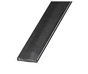 Plat acier laminé verni 25 x 4 mm, 1 m