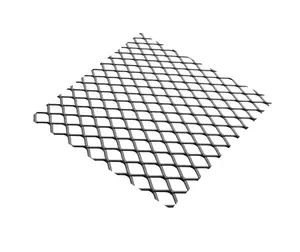 Tôle métal déployé acier - mailles 10 mm - L. 50 x l. 25 cm