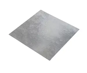 Tôle acier galvanisé lisse - L. 50 x l. 25 x Ep. 0,1 cm
