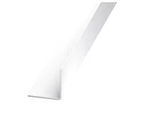 Cornière PVC blanc 10 x 10 mm, 1 m Polychlorure de vinyle (PVC)
