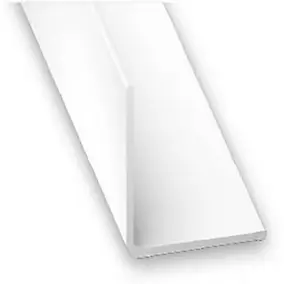 Cornière égale PVC blanc 10 x 10 mm. Longueur 2 m