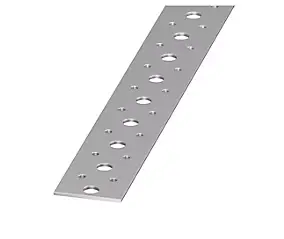 Plat perforé acier profilé à froid verni 40 x 2 mm, 1m