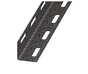 Cornière perforée acier laqué gris martelé 27x27mm,2 m