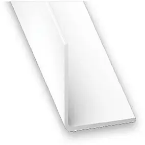 Cornière égale en PVC CQFD blanche l.600 x H.600 mm longueur 2 m