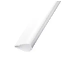 Serre feuillet PVC blanc L. 1 m - l. 15 mm