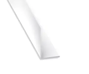 Cornière inégale PVC blanc 15 x 25mm, L. 2 m CQFD