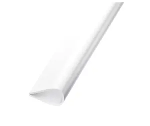 Serre feuillet PVC blanc L. 2 m - l. 15 mm