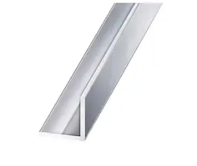 Cornière aluminium anodisé argent brillant 20 x 20 mm, 1 m