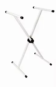 Tréteau pliant multifonction en acier époxy CQFD Campus blanc H. 38 à 95 cm