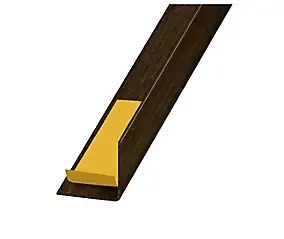 Cornière PVC wengé auto-adhésive 30 x 30 mm, 1.30 m
