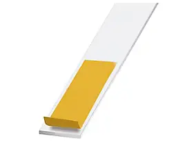 Cornière aluminium blanc auto-adhésive 20 x 20 mm, 1.30 m
