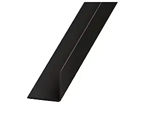 Cornière PVC laqué noir 20 x 20 mm, 2 m