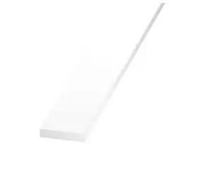 Plat en PVC blanc 40 x 3 mm, 2 m CQFD