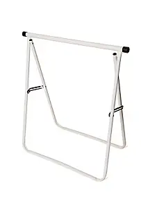 Tréteau pliant en métal époxy CQFD Slide blanc H. 76 cm