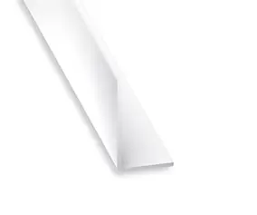 Cornière inégale PVC blanche 40 x 10mm, L. 2 m CQFD