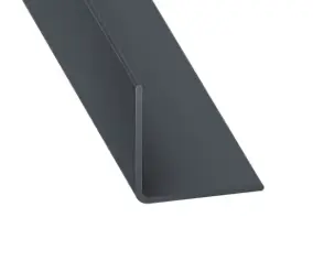 Cornière égale PVC anthracite 20 x 20mm, L. 2,6 m CQFD