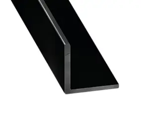 Cornière aluminium laqué noir 20 x 20mm CQFD