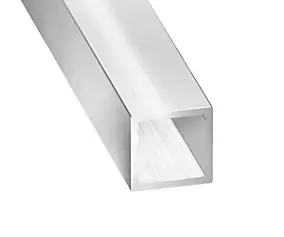 Tube carré aluminium argent 4 cm CQFD