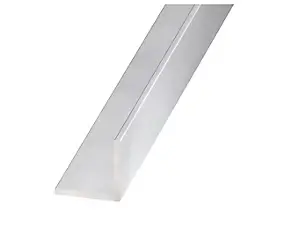 Cornière aluminium brut incolore 40 x 20 mm Ep. 1,5 mm, 1 m