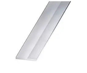 Plat aluminium brillant 15 mm, 1 m CQFD