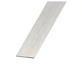 Plat aluminium brossé 20 mm, 1 m Argent