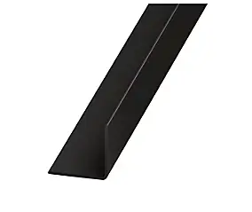 Cornière PVC noir brillant 20 x 20 mm, 1,3 m